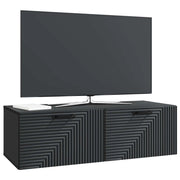 Mobile TV da Muro Montaggio a Parete | Armadietto TV | Mobile Porta TV Nero 98 x 41 x 30 cm