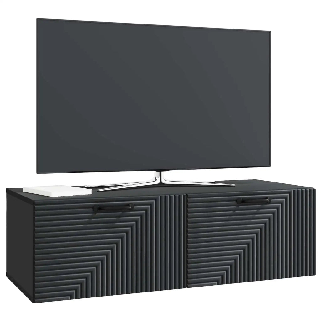 Mobile TV da Muro Montaggio a Parete | Armadietto TV | Mobile Porta TV Nero 98 x 41 x 30 cm