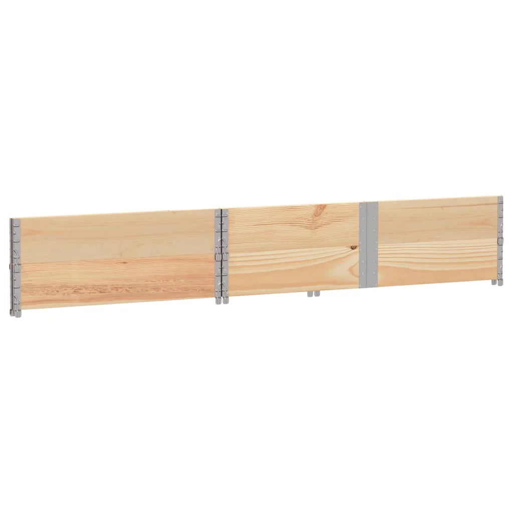 Fioriera rialzata per piante fiori terrazzo giardino 150 x 100 cm legno massello di pino marrone 02_0037416
