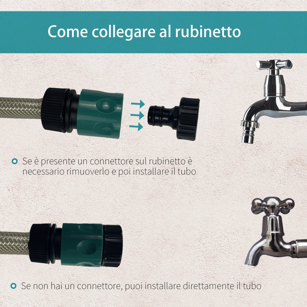 Avvolgitubo Automatico a Parete ¨C Minimal ¨C Nero e Azzurro, Plastica e PP, 28x14x34 cm