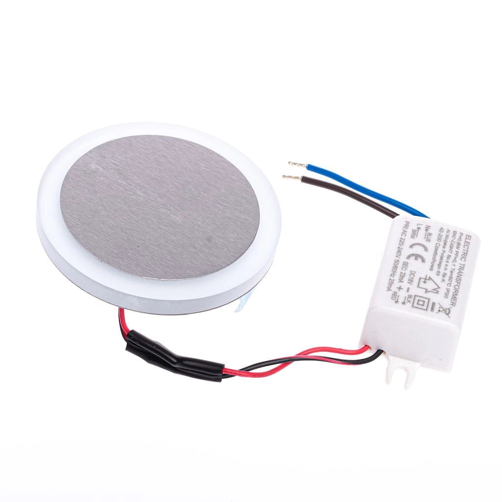 Lampada da scala LED OTI EKS4345 0,6W 6500K argento/bianco