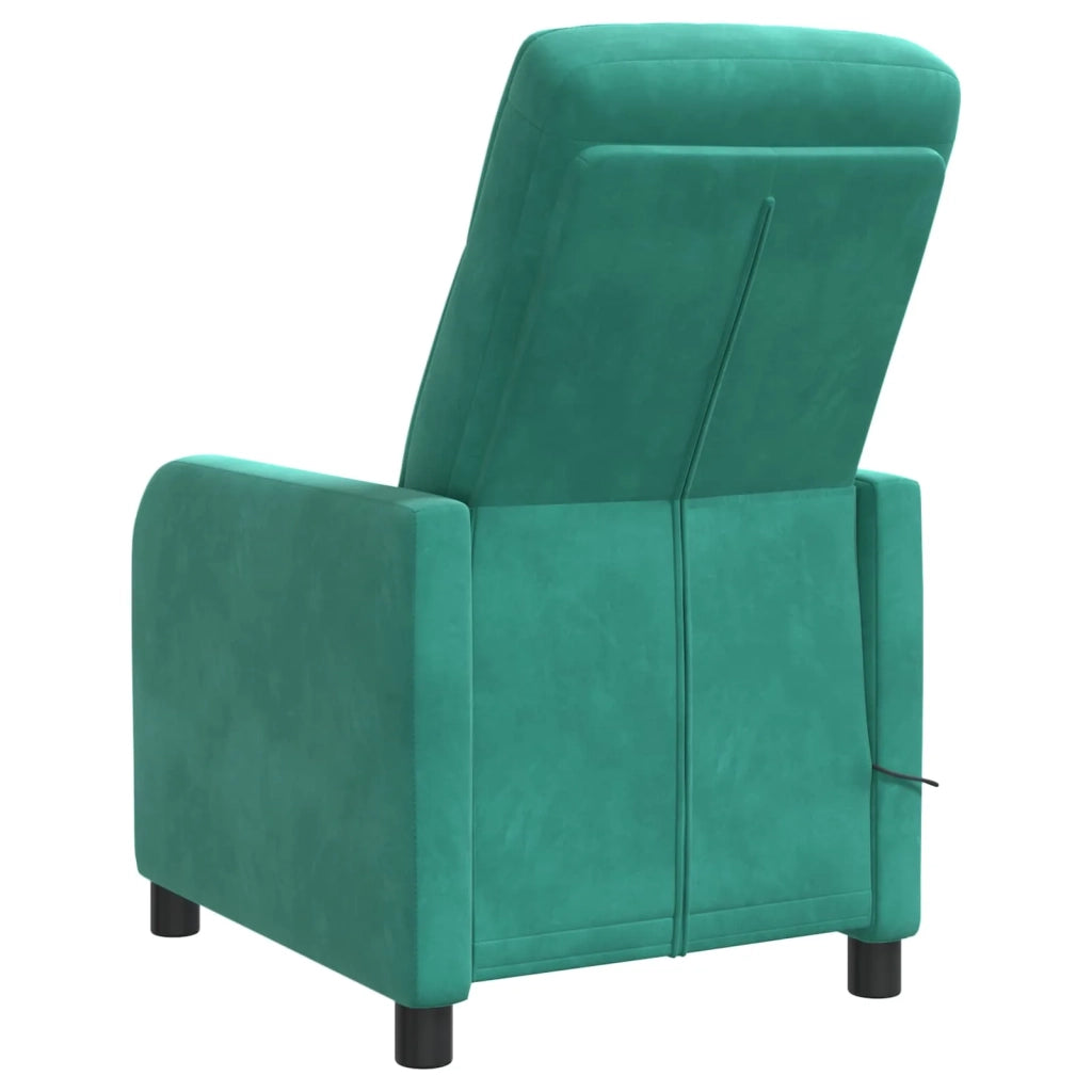 Poltrona Massaggiante Turchese Velluto (V) 42035129