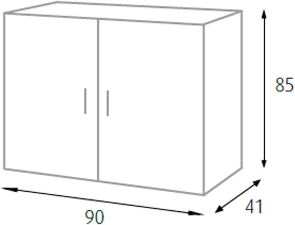 A1505107 - Mobile rovere 2 ante H 85 cm