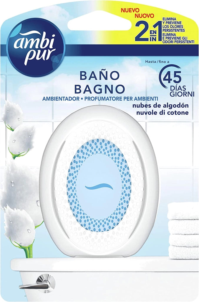 SET 4 AMBIPUR DEODORANTE PER BAGNO FRAGRANZA NUVOLE DI COTONE