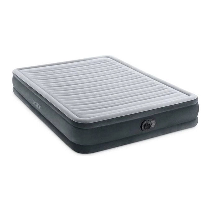 Intex 67770ND Materasso Dura-Beam Comfort Plush Matrimoniale con Pompa Elettrica Incorporata 152x203x33 cm Versione 2023