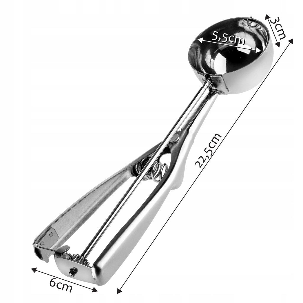 Coppette da dessert KADAX per gelato, 450 ml, 6 pezzi, in vetro + paletta.