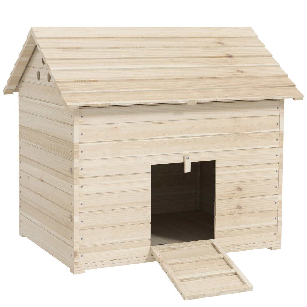 Casetta per Cani ¨C Minimal ¨C Legno Naturale 100x82.5x91cm