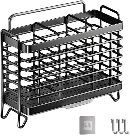 Supporto per utensili da cucina 3 cassetti con scarico