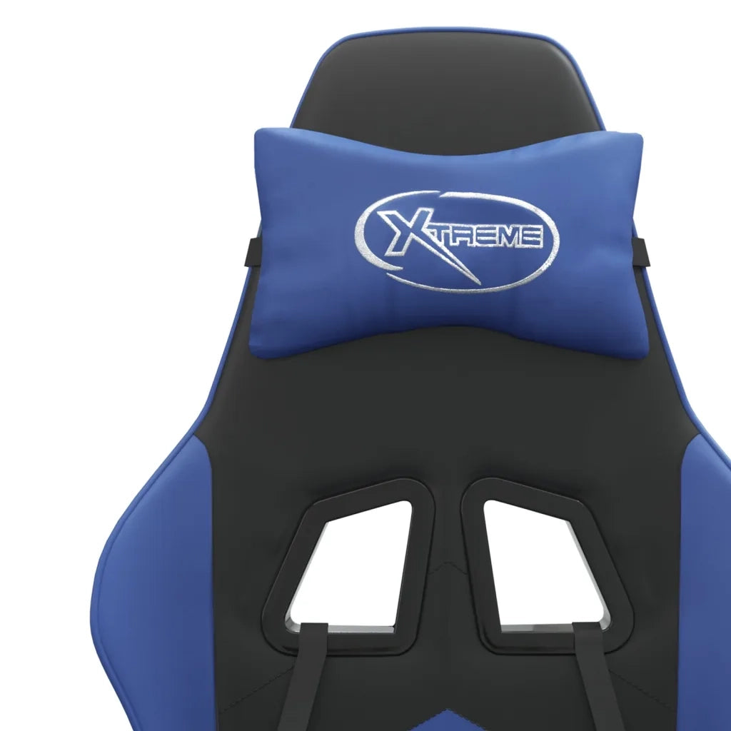 Sedia da Gaming Nera e Blu in Similpelle 3143890