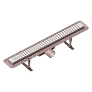 Canaletta per doccia 76 x 5,3 cm con griglia