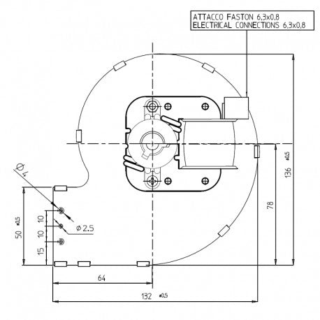 VENTILATORE CENTRIFUGO CFA80X42-30 204651 FERGAS