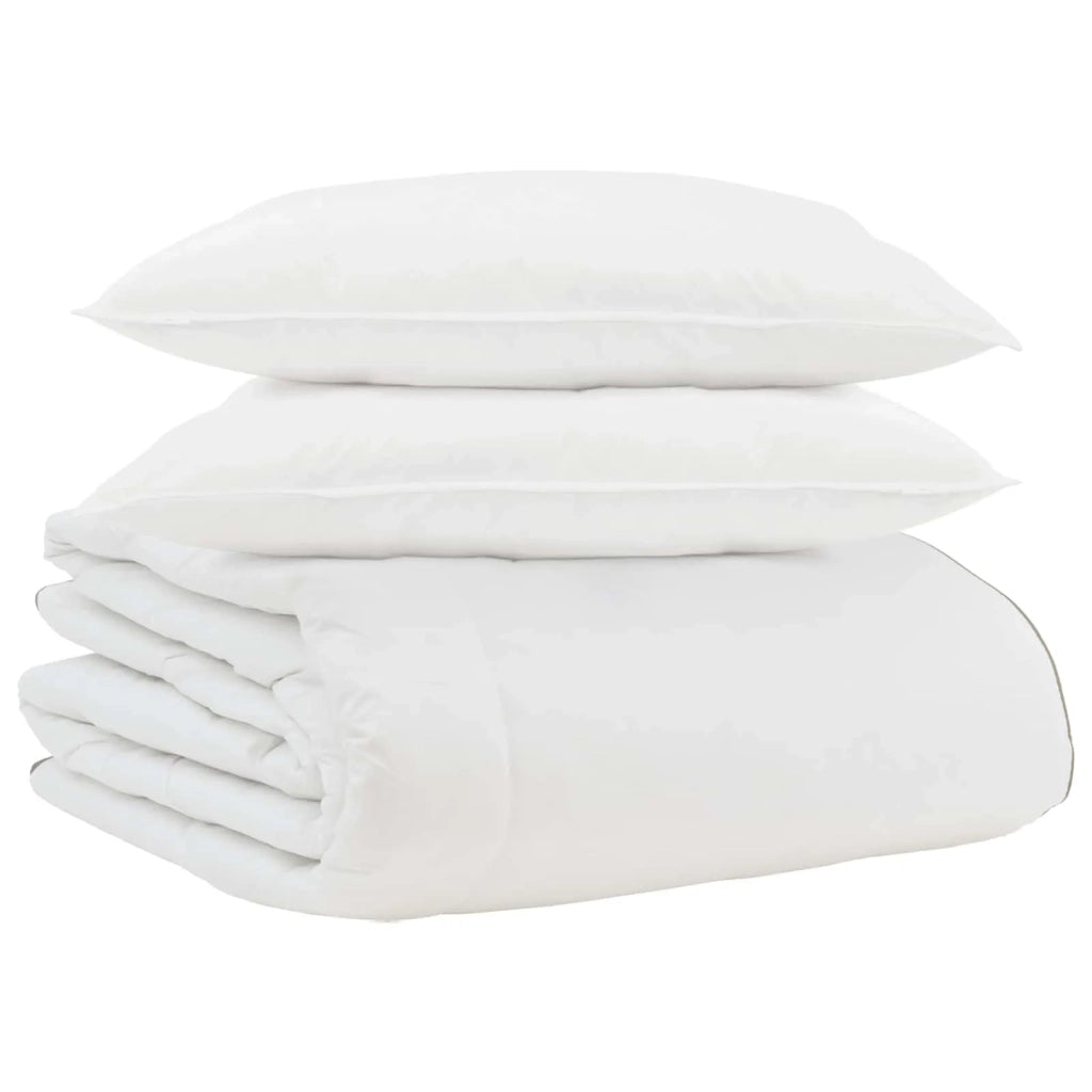 Duvet Invernale con cuscino 3 pcs Bianco Piuma d'anatra 3376922