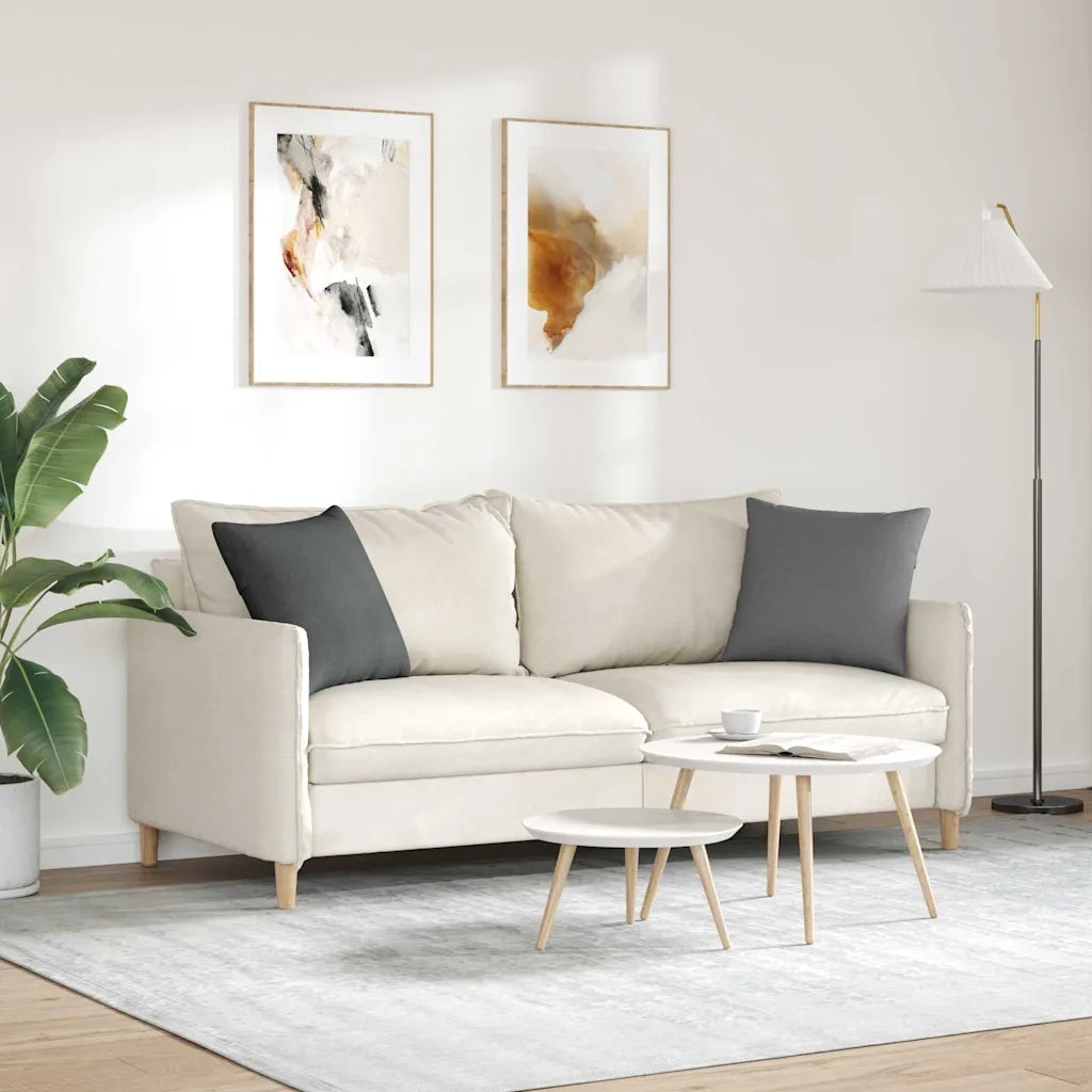Cuscini da Divano 2 pcs Grigio scuro 45 x 45 cm Tessuto 42013912