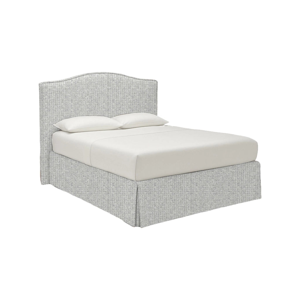 Eccles, Letto Singolo Sfoderabile Made in Italy, Grigio Chiaro