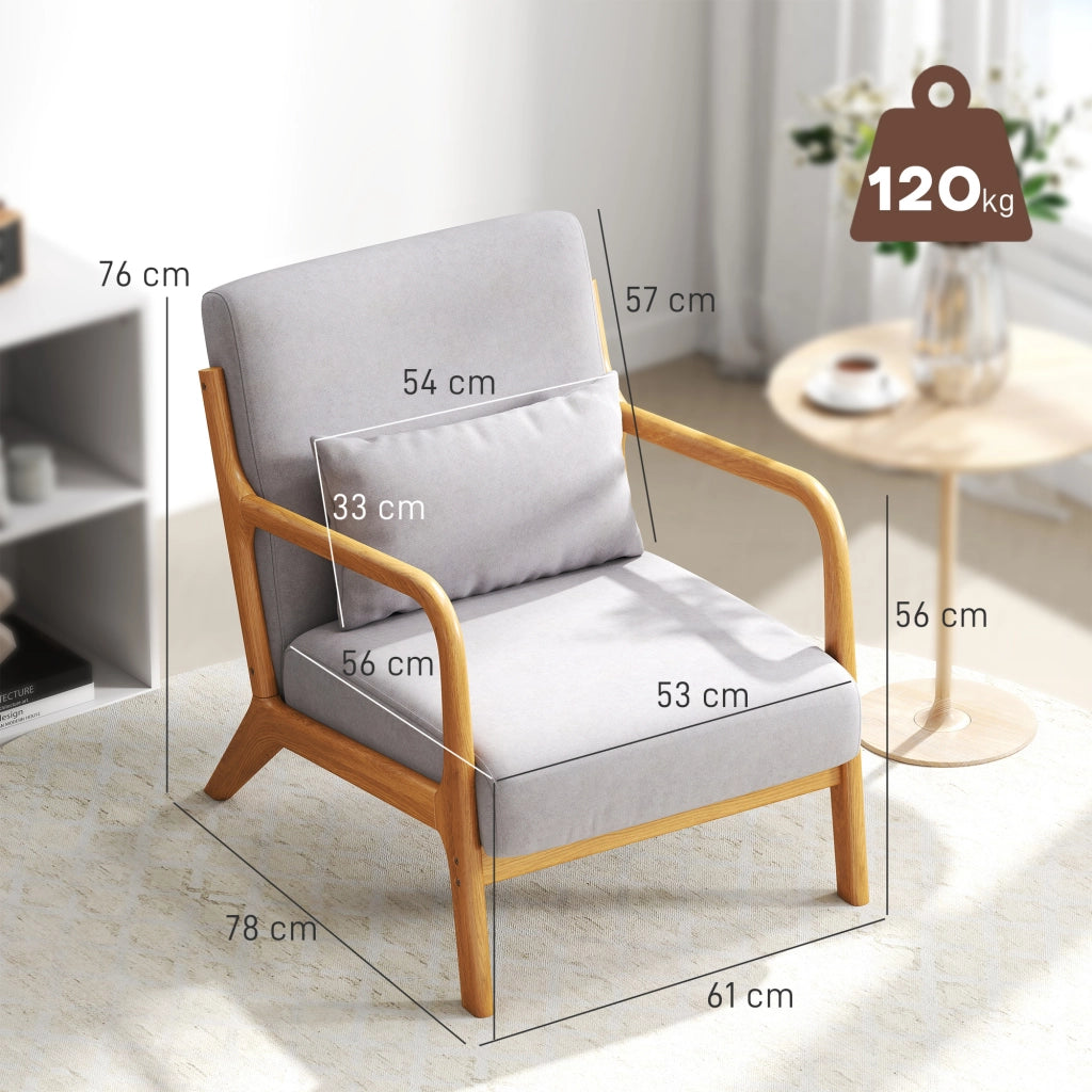Poltrona relax velluto grigio ¨C zephmum ¨C gambe legno