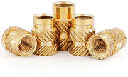 Kit di viti e dado a vite M6 x 10 x 8, 50 pezzi, in ottone, con viti e componenti hardware