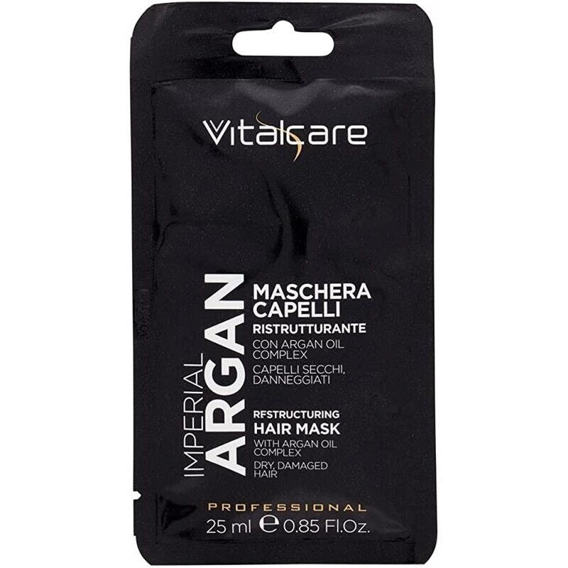 VITALCARE MASCHERA MONOUSO PER CAPELLI RISTRUTTURANTE CON OLIO DI ARGAN