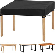 Copri tavolo, copertura, 160 x 90 x 10 cm (l x p x a), 600D copertura oxford per mobili da giardino, tavoli, copertura per tavolo in legno, impermeabile, resistente all'inverno, resistente ai raggi UV