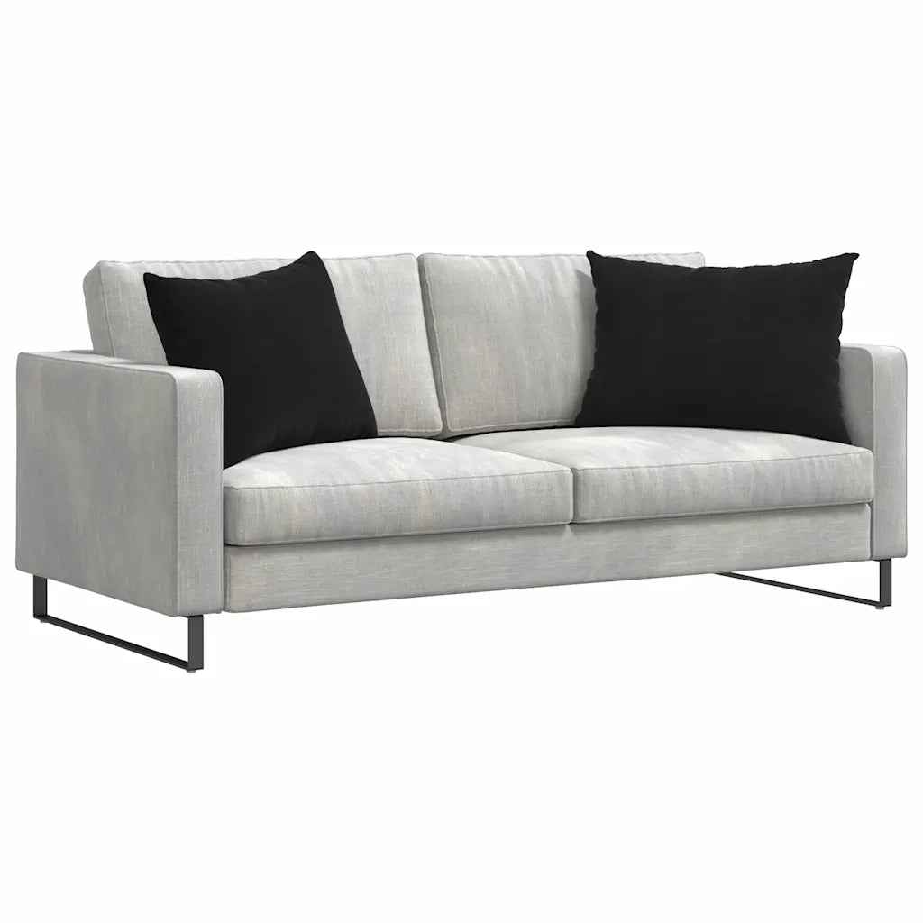 Cuscini da Divano 2 pcs Nero 70 x 50 cm Tessuto in Cords 42013762