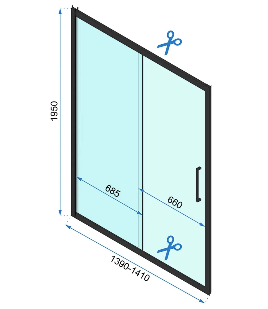 Cabina Doccia A Parete Rapid Slide 100x80
