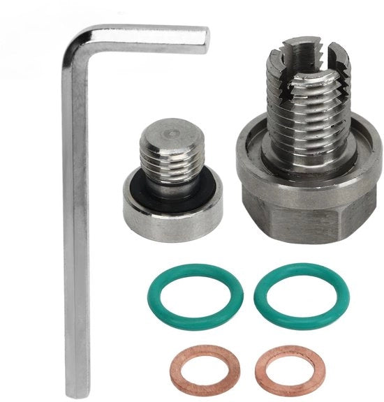 Set di riparazione autoadesiva per tubi in acciaio inossidabile - O-ring anti-leak - attacco M14.1-1.5x15mm - chiusura tubo