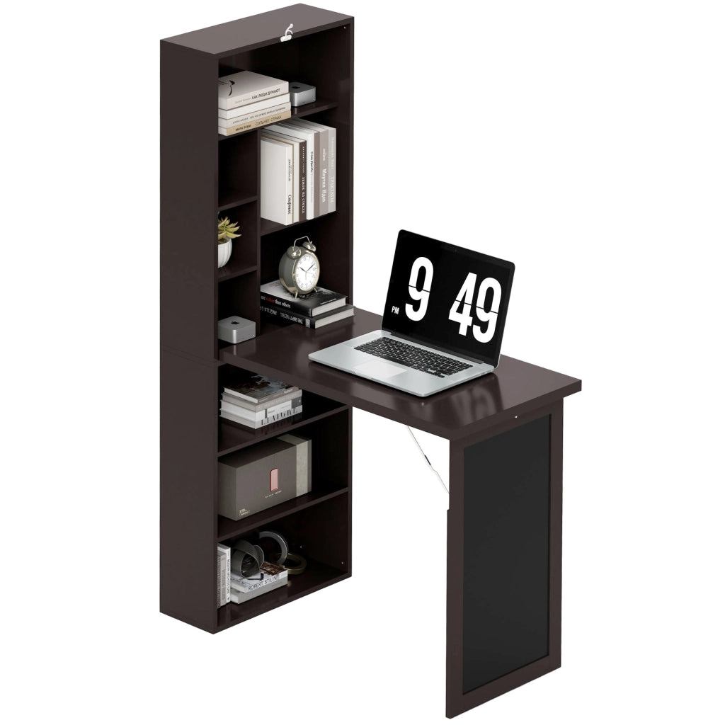 Scrivania con libreria e scaffale regolabile ¨C Minimal ¨C bianco