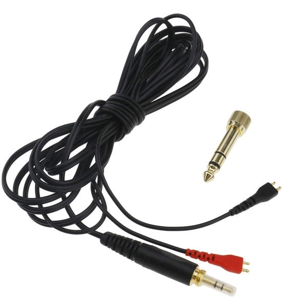Cavo di Ricambio per Altoparlanti - Cavo per Altoparlanti - Lunghezza 2.5m - Nero - Compatibile con Sennheiser - Ricambio Perfetto
