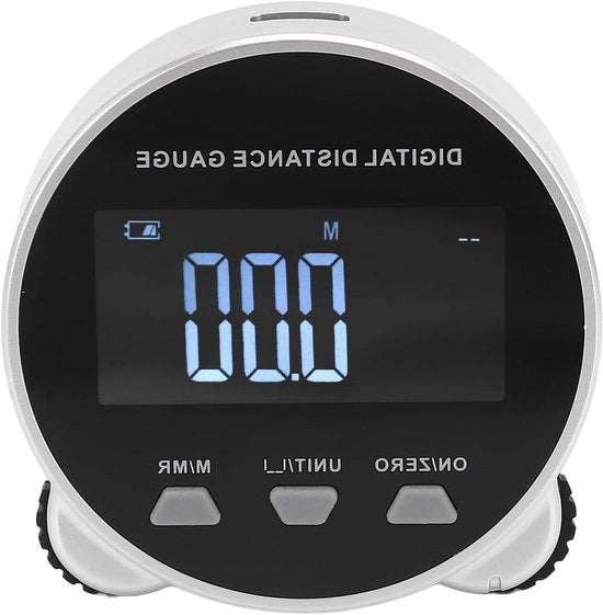 Misuratore digitale 0-656.2ft schermo LCD, ricaricabile, misura la distanza con rotolamento - Ideale per misurazioni curve e piane