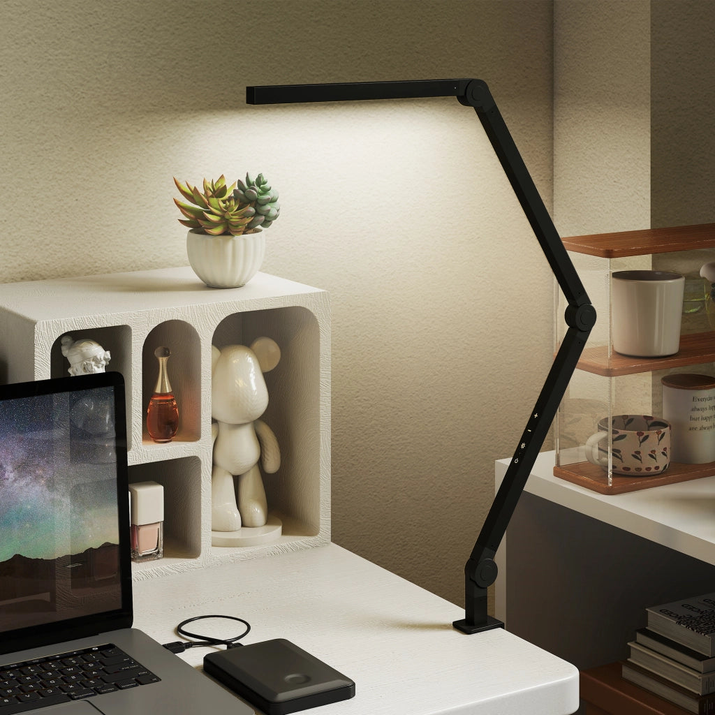 Lampada da scrivania LED regolabile ¨C Xylo ¨C 96 LED, luce regolabile, nero