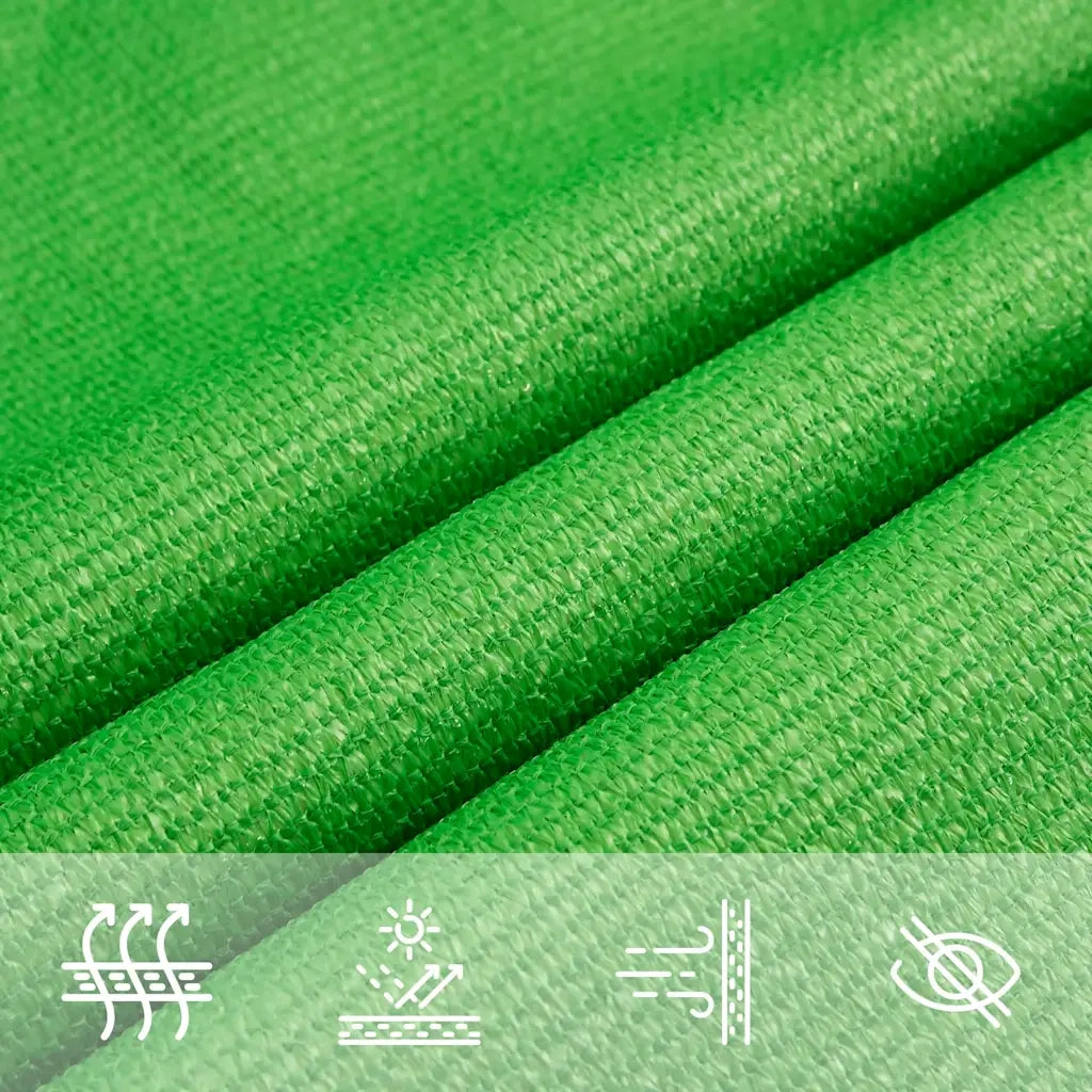 Vela Parasole 160 g/m² Verde Chiaro 2,5x2,5x3,5 m in HDPE 311306