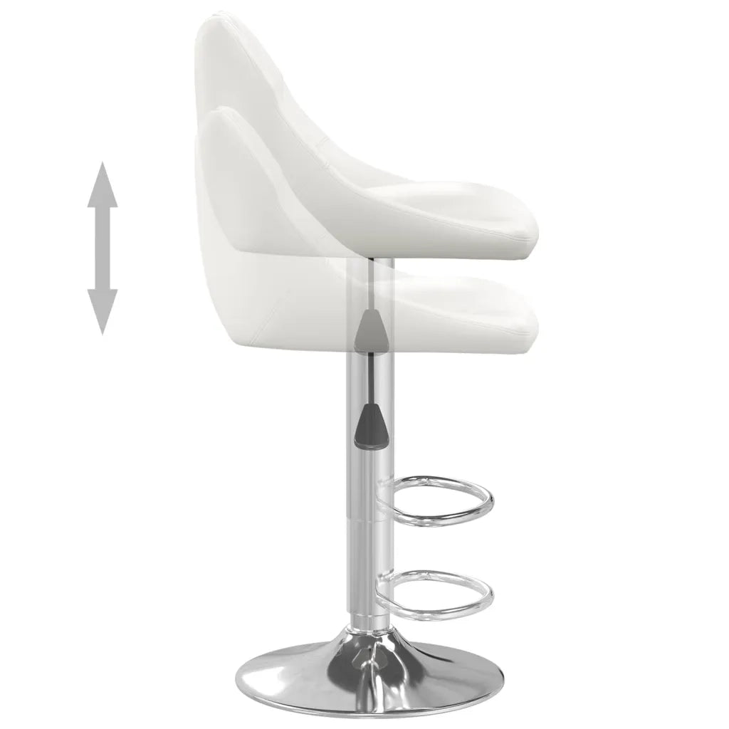 Sgabello da Bar Bianco in Similpelle 335169