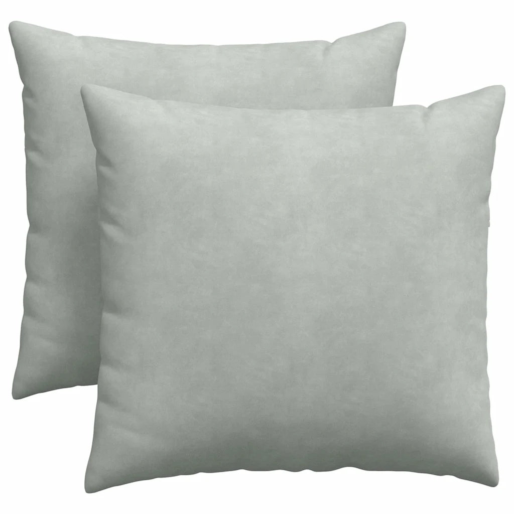 Cuscini da Divano 2 pcs Grigio chiaro 45 x 45 cm 42013928