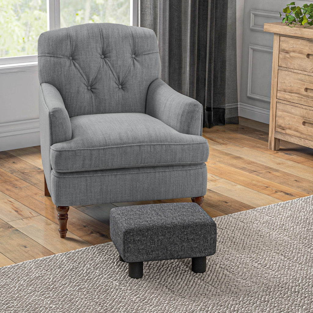 Pouf ¨C Zephmum ¨C Grigio, tessuto, 40x40x40 cm