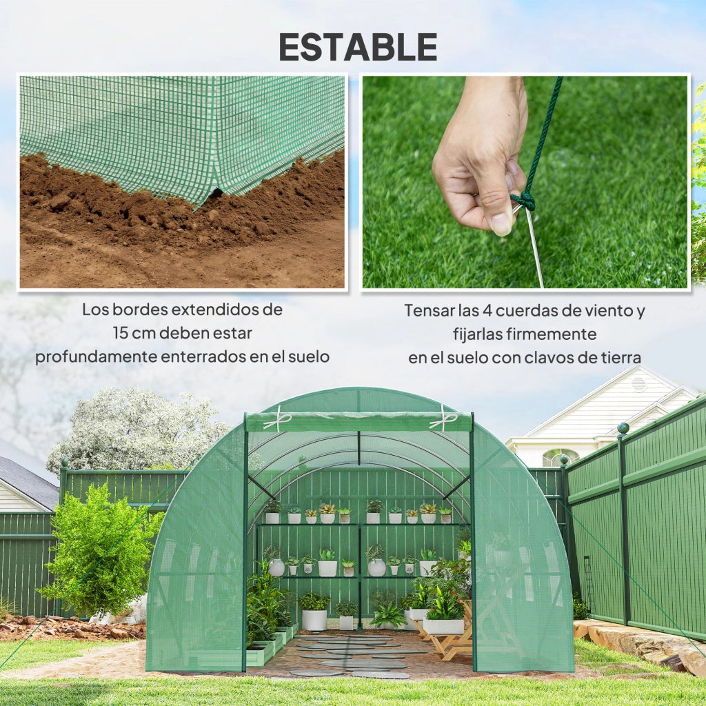 Serra Tunnel da Giardino ¨C Minimal ¨C Verde 600x300x200 cm