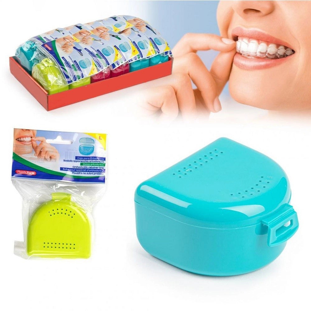 Trade Shop - Scatola Box Contenitore Custodia Apparecchio Denti Ortodontico Bite Large 12637 -