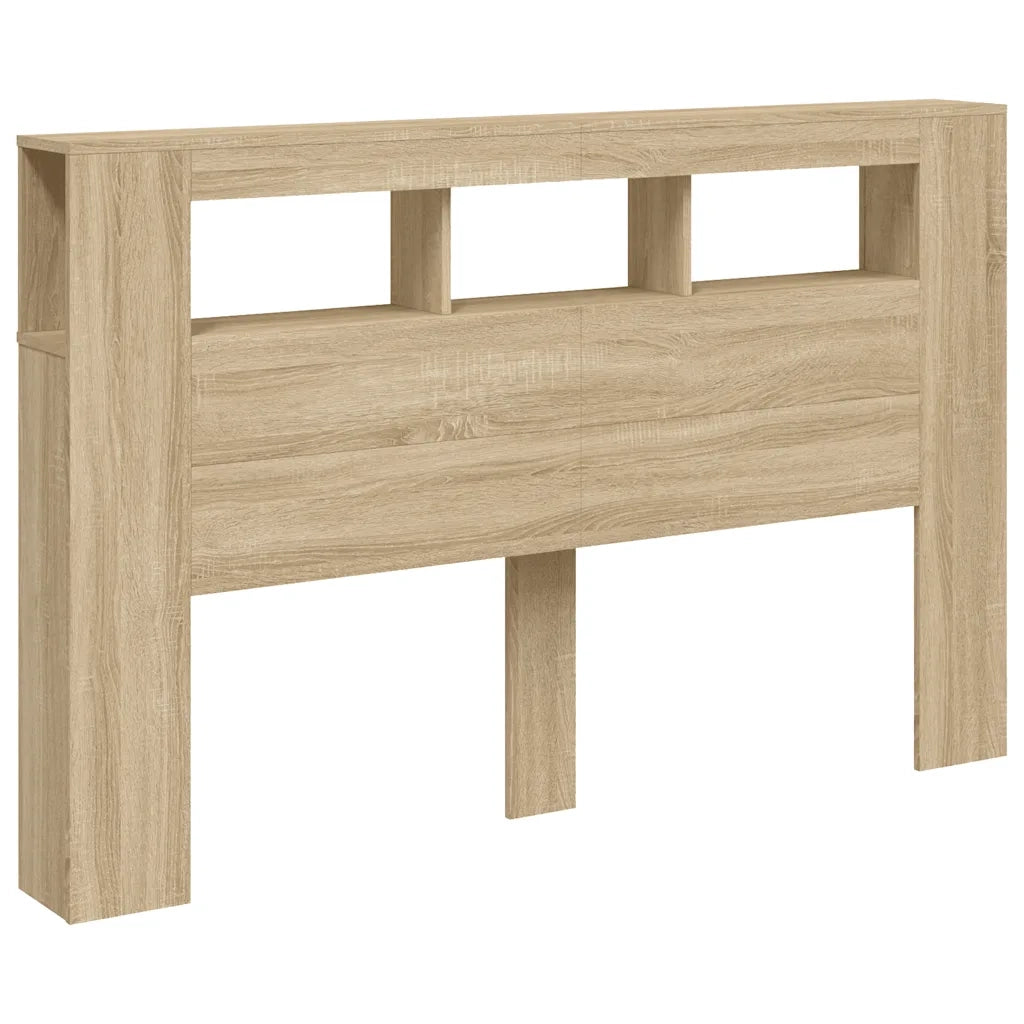 Testiera LED Rovere Sonoma 160x18,5x103,5 cm Legno Multistrato 837353