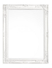 Specchio Legno Bianco Classico da Interno 62x82 cm - HALL