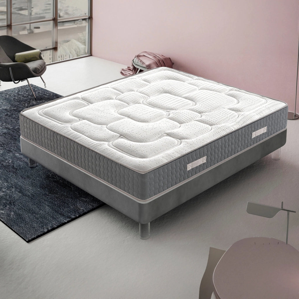 Materasso Singolo 90x200 in Memory Foam - Alto 20 cm - 3 cm memory 9 zone differenziate - Ortopedico
