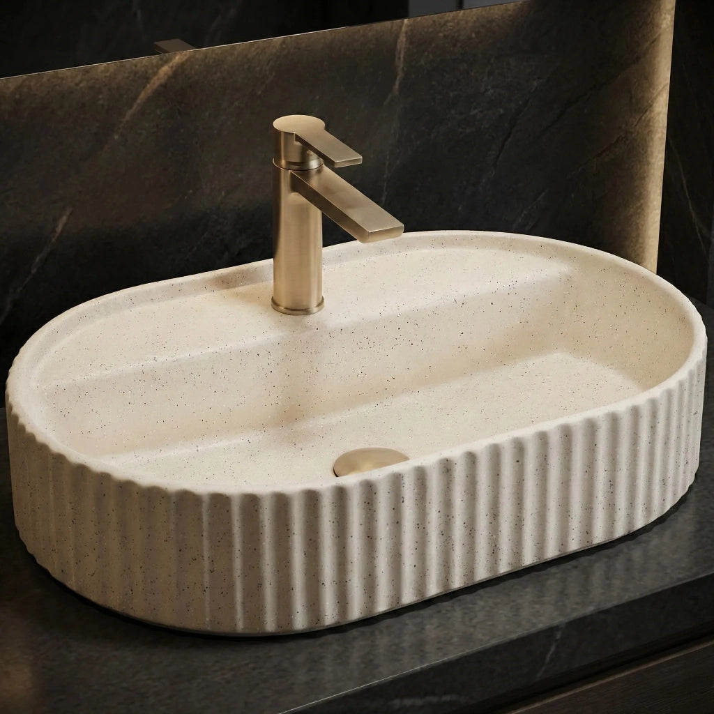 Lavabo Da Appoggio Rea Marcela 60 Vanilla