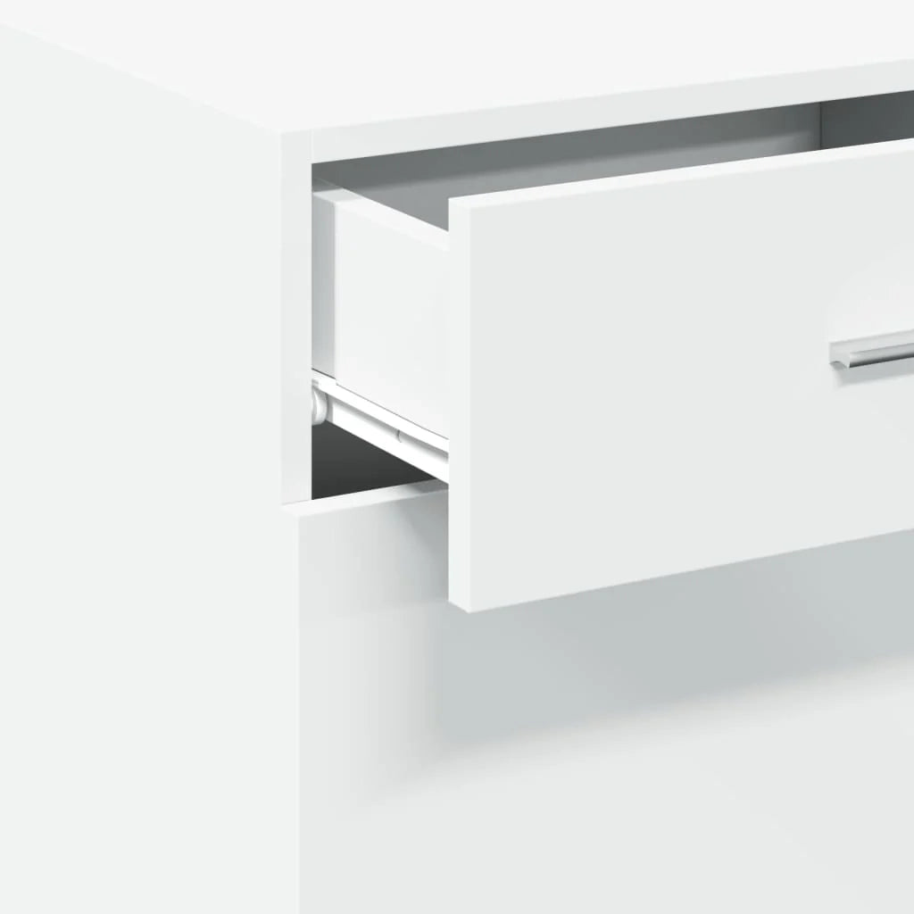 Buffet credenza cassettiera mobile contenitore organizer per cucina soggiorno salotto 45 x 42,5 x 93 cm legno composito bianco 02_0030316