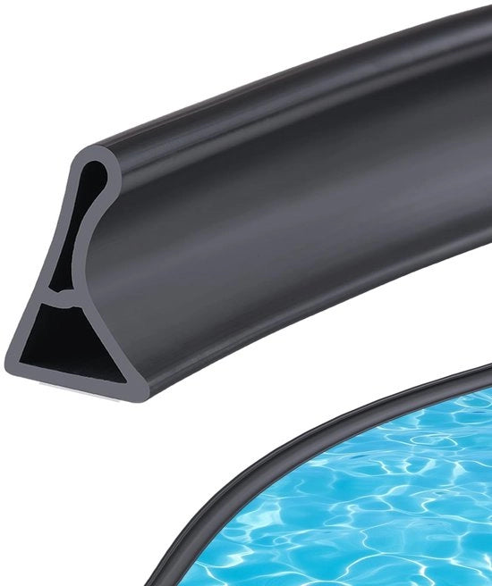 Barriera idrostatica per doccia e lavatrice, 2m, curva, 4cm x 3cm, nero