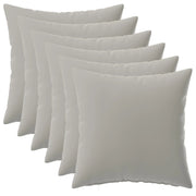 Federa 6 pcs HEERLEN Grigio 30 x 30 cm Poliestere 907510