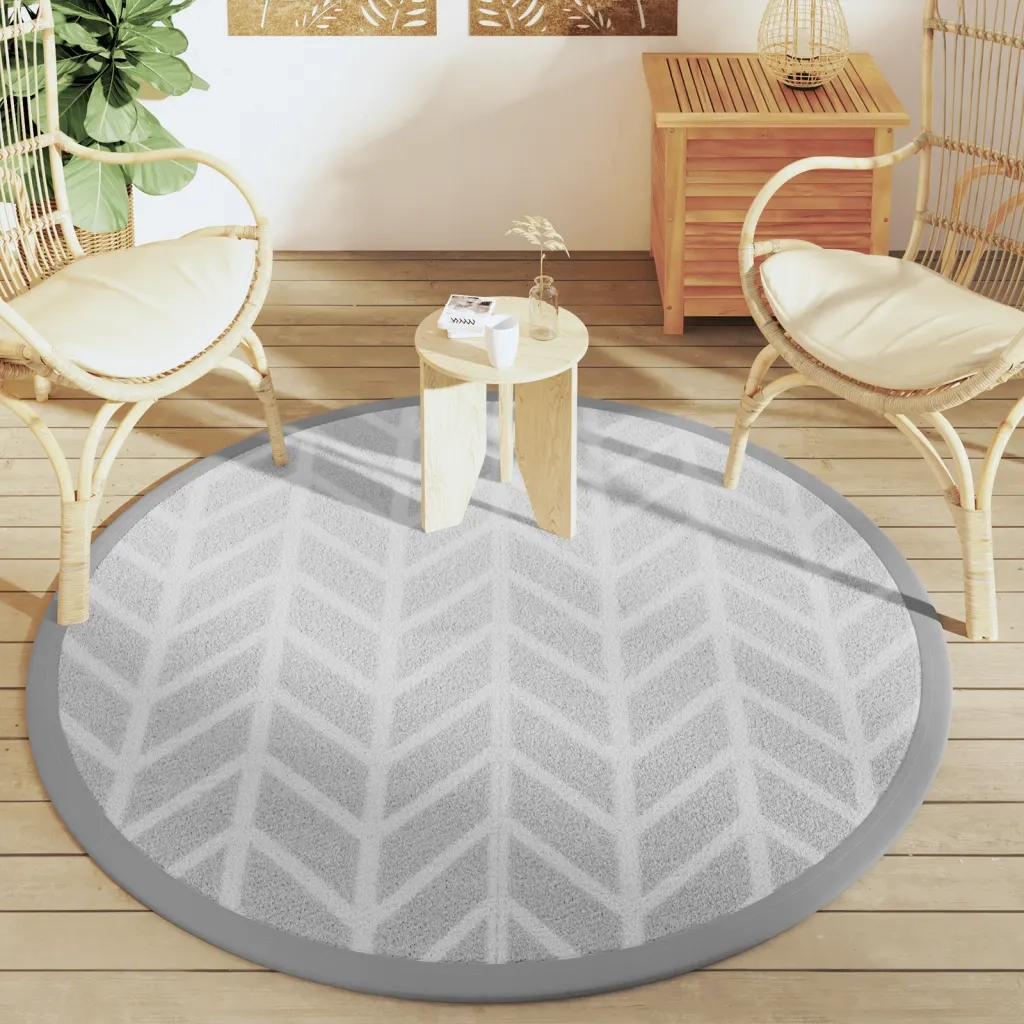 Tappeto da Esterno ARAKIL Grigio Ø160 cm in PP 368549