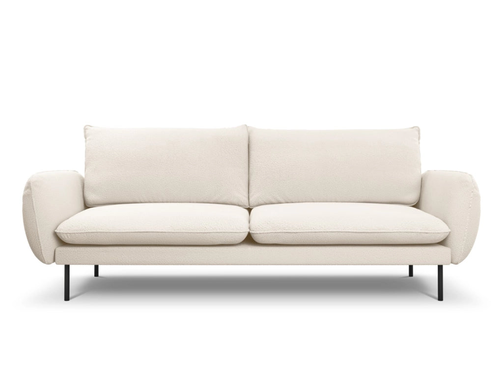 Cosmopolitan Design - Divano "Vienna" 4 posti in bouclé beige 