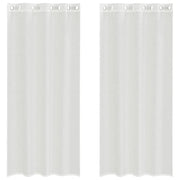 Tende in Voile con Occhielli 2 pz Bianco