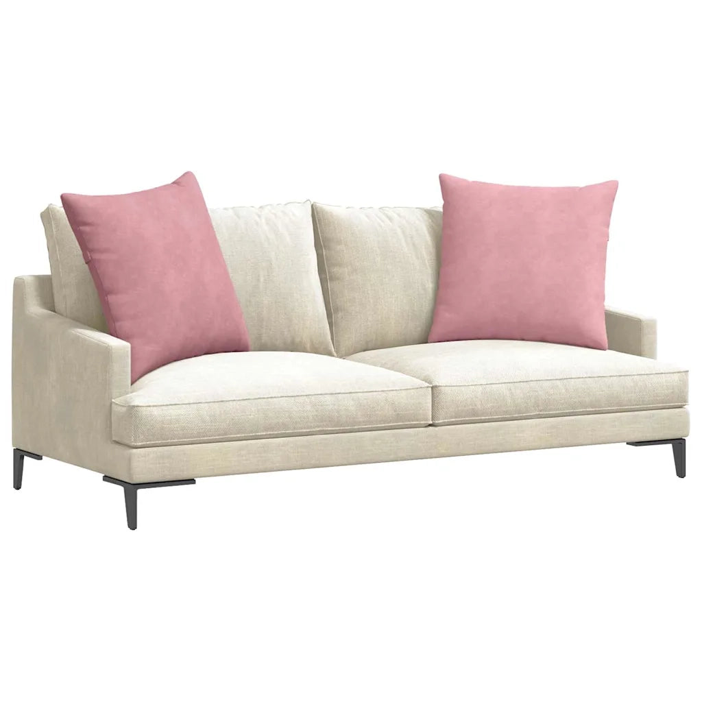 Cuscini da Divano 2 pcs Rosa 60 x 60 cm Tessuto in Cords 42014018