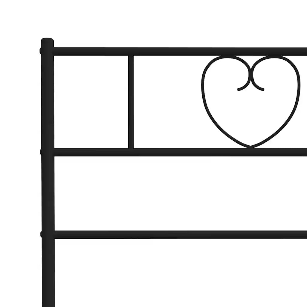Testiera di Ricambio in Metallo Nero 140 cm 355496