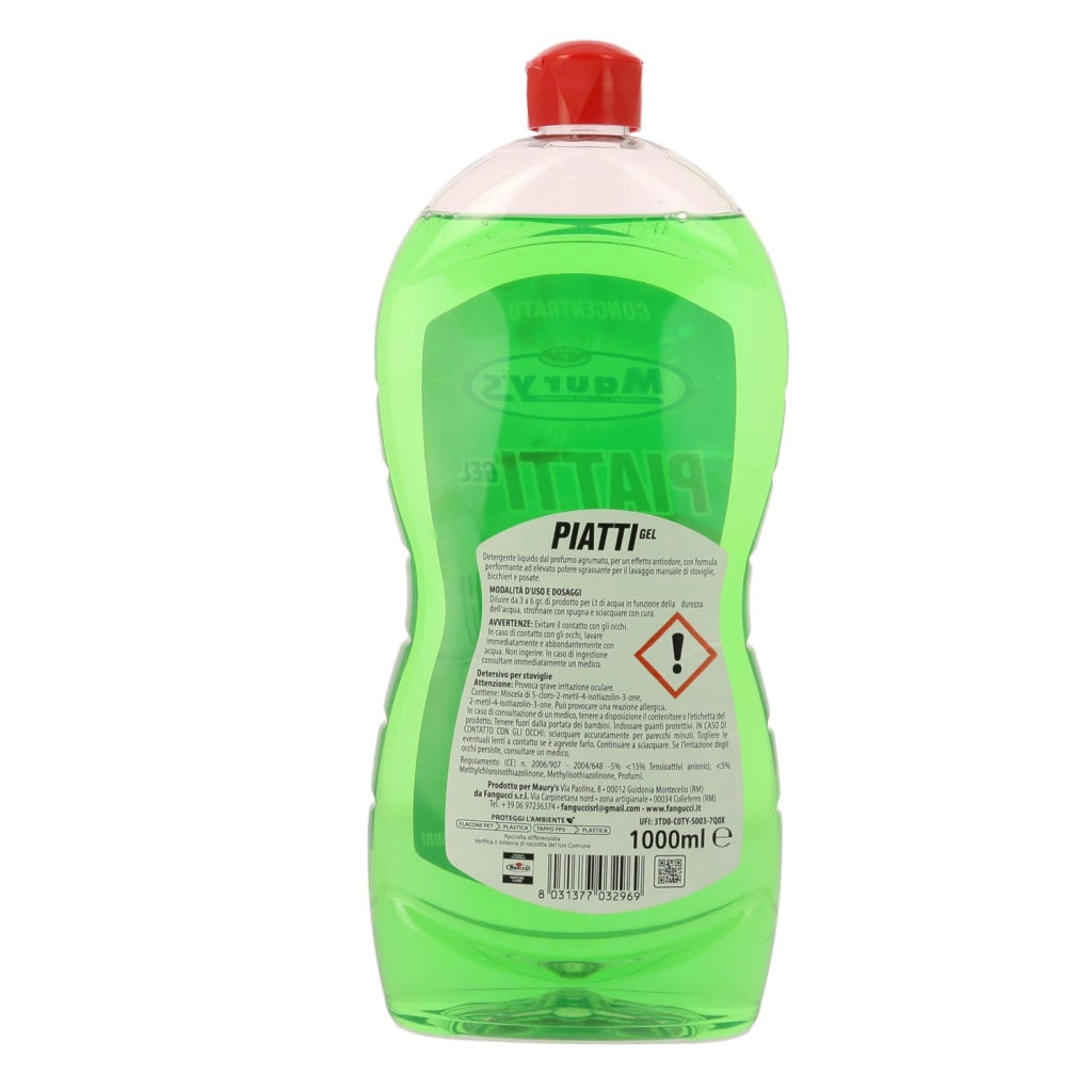 MAURY'S DETERGENTE SUPERCONCENTRATO PER PIATTI DA 1 LT AL LIMONE