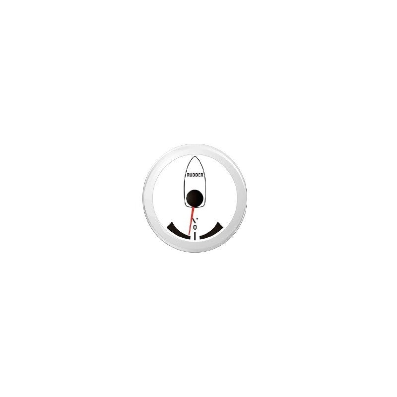ANGOLO DI BARRA NERO 12/24v FEEDBACK INDICATOR WHITE SCALE -40°/+40°