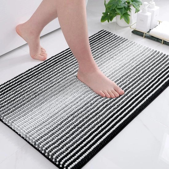 Matte da bagno antiscivolo - Ultra assorbente - 1 pezzo - Chenille